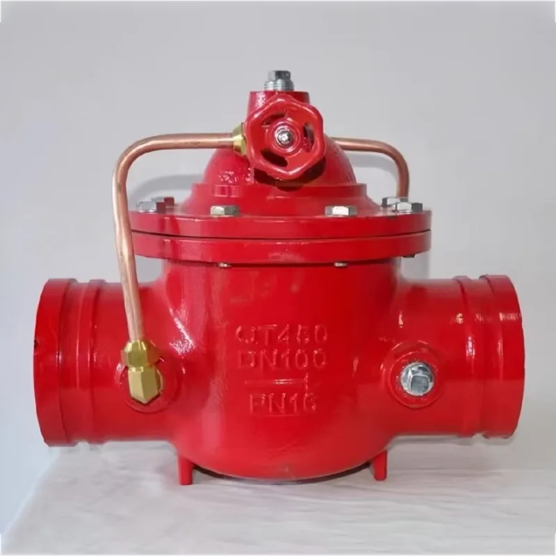 Zawór zwrotny wolno zamykający z mikrooporem z rowkiem